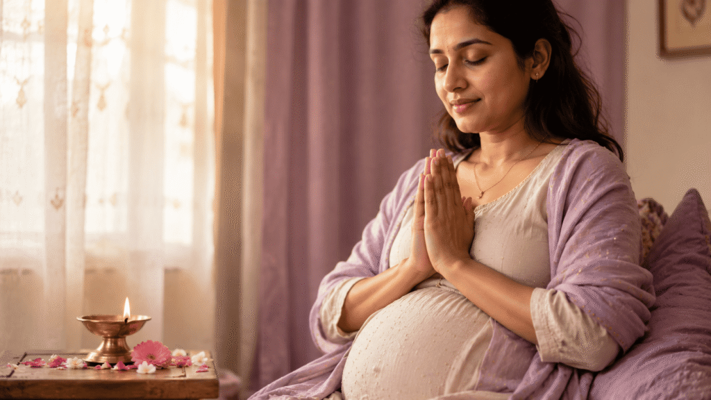 Garbh sanskar month 1 pregnancy care guide cover