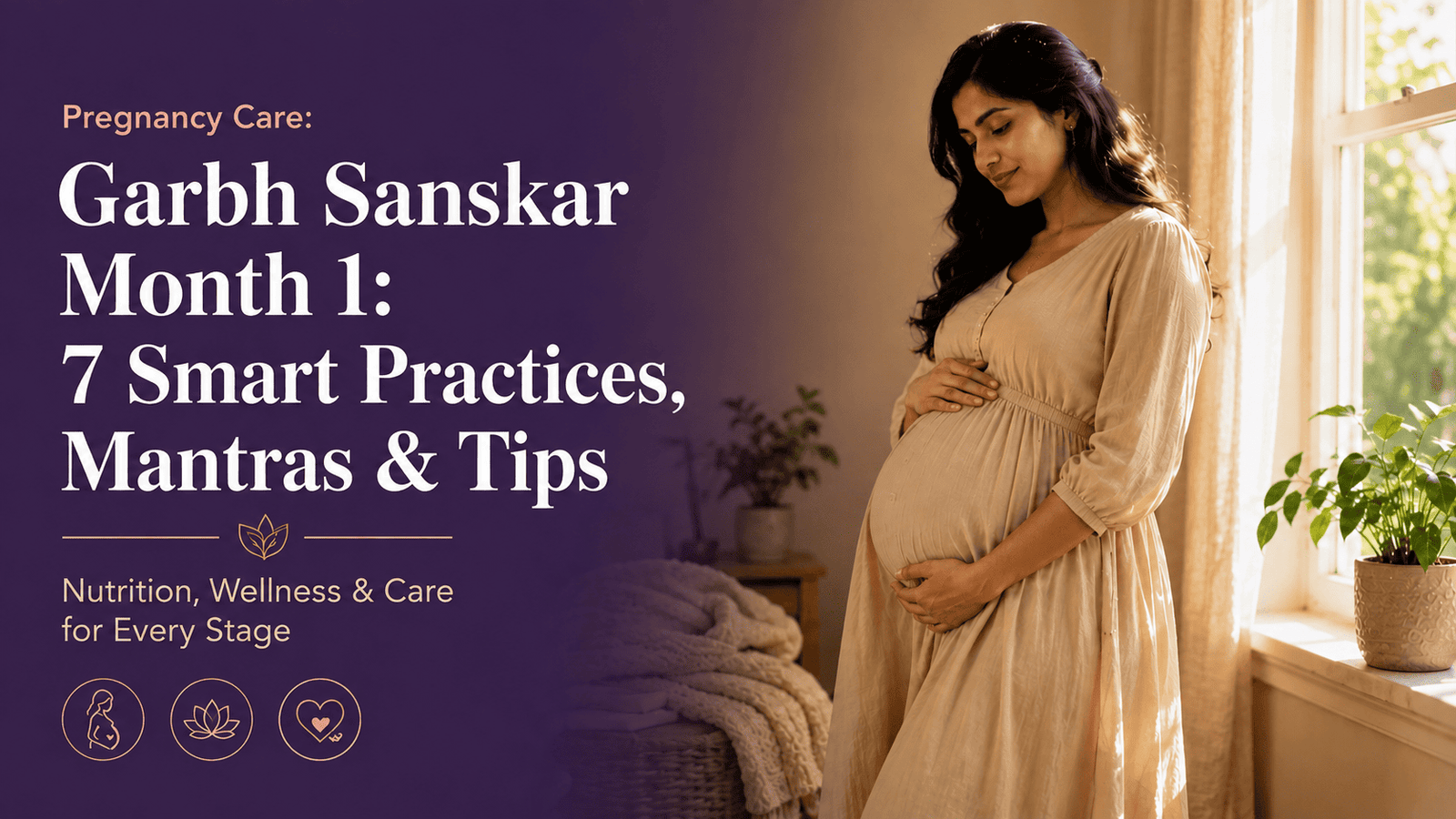Garbh sanskar month 1 pregnancy care guide cover
